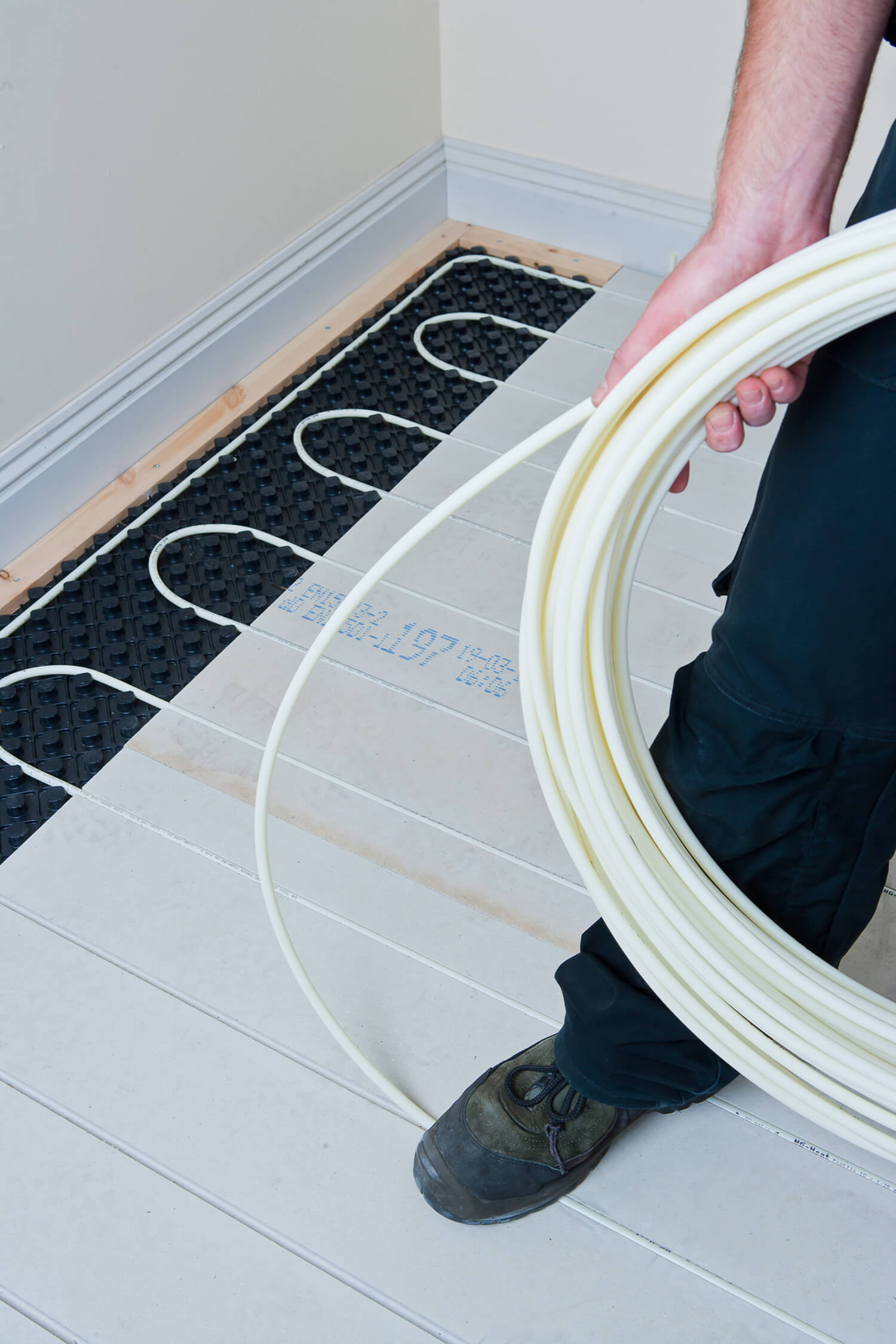 Step 3 lay pipe