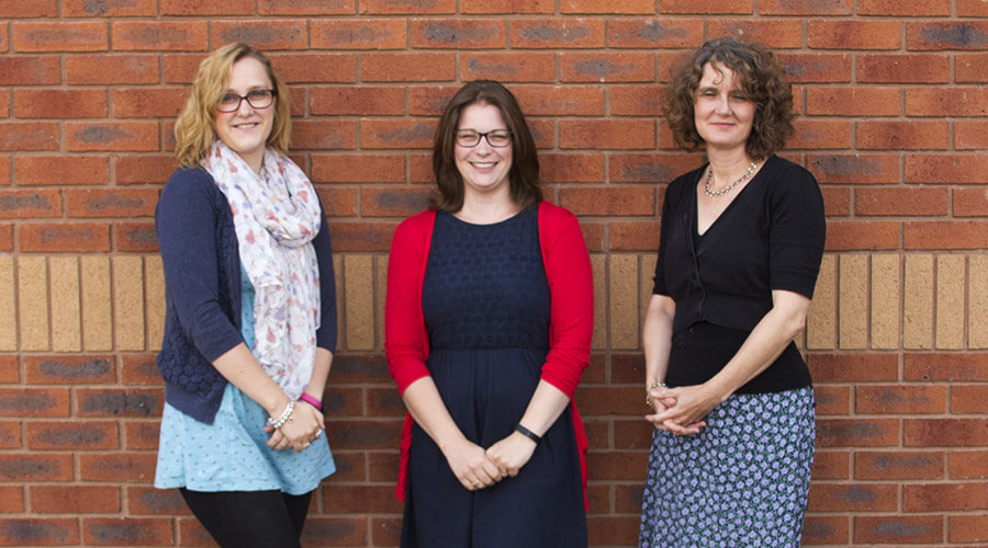 Nu-Heat's Quote Team, from left to right: Nicola, Lucy, Raissa