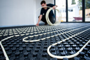 Underfloor heating installation
