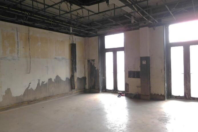 After the arson attack