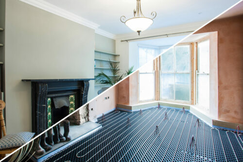 Warm water underfloor heating versus electric UFH