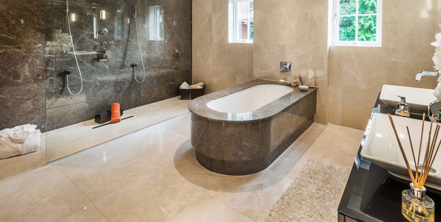 Electric underfloor heating (UFH) in bathroom