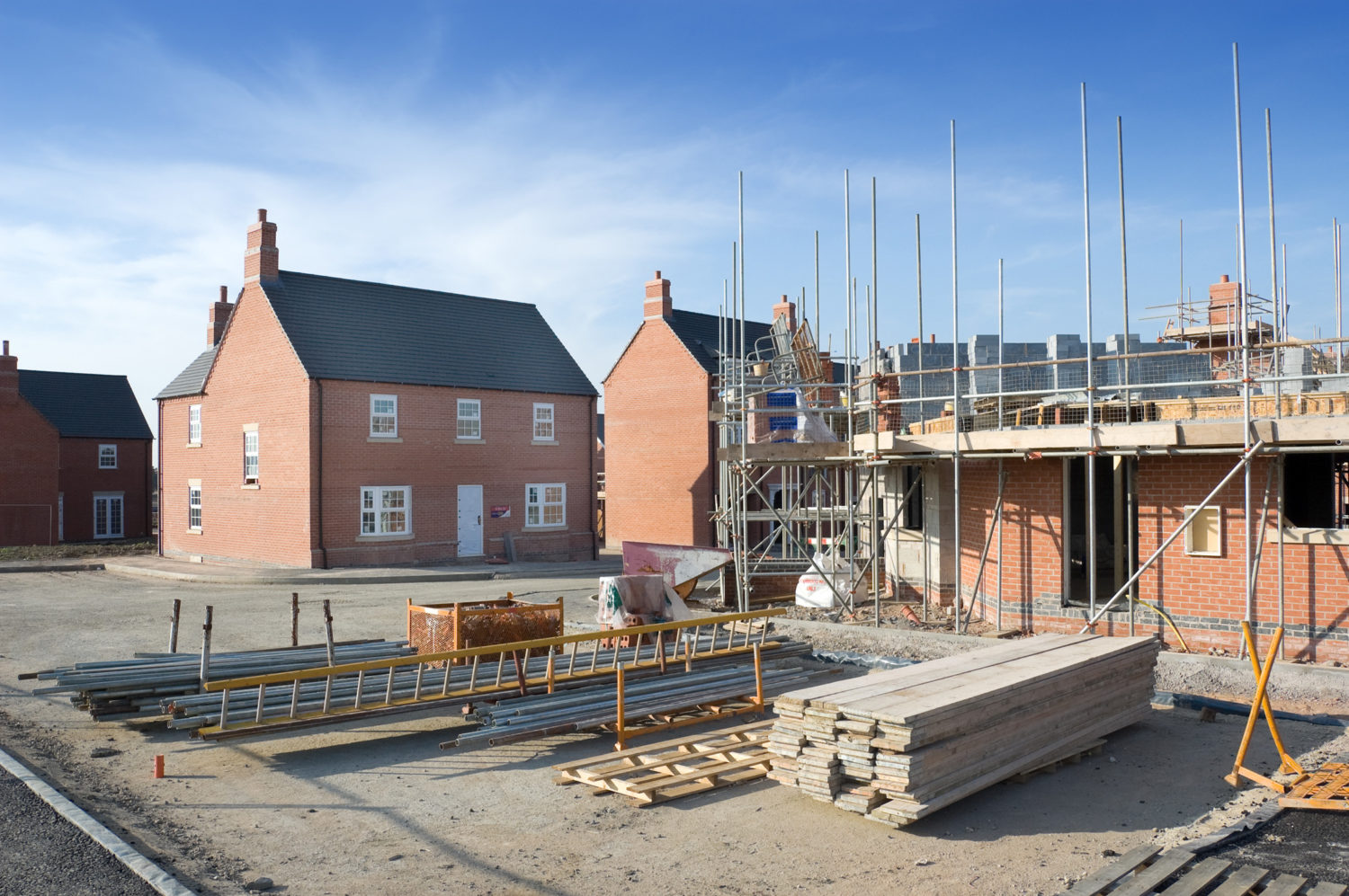 New build housing development