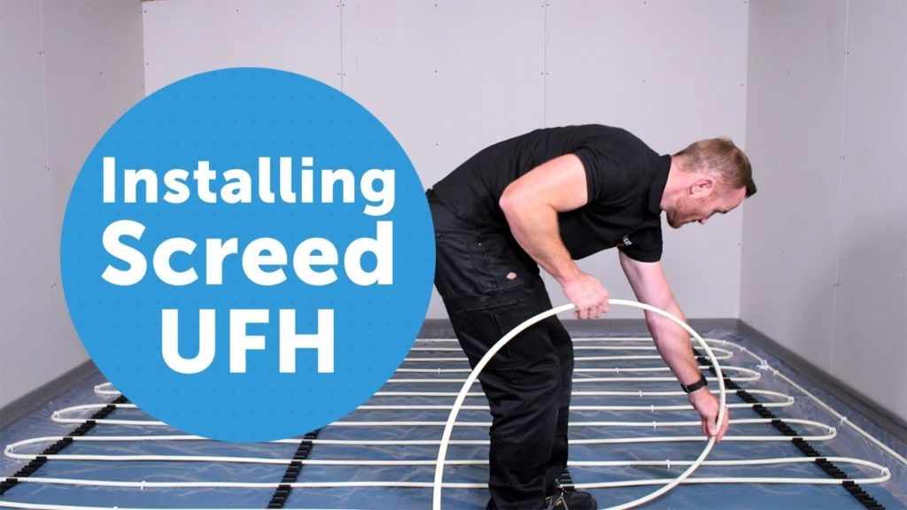 Installing screed underfloor heating