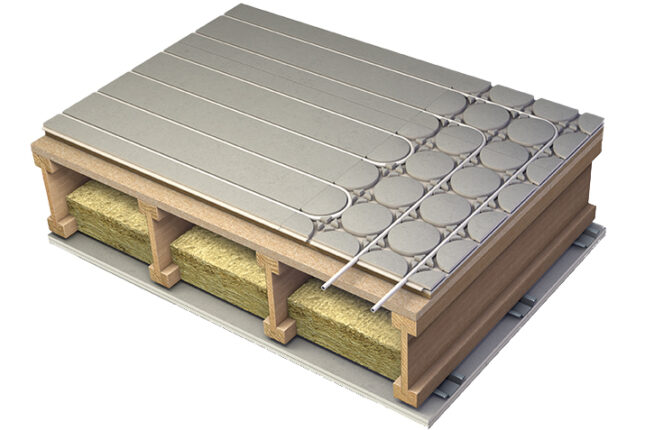 Acoustic underfloor heating