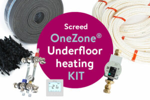 Screed underfloor heating kit